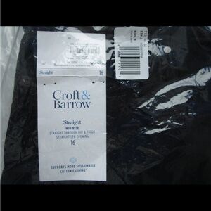 Croft & Barrow Classic Black Pants